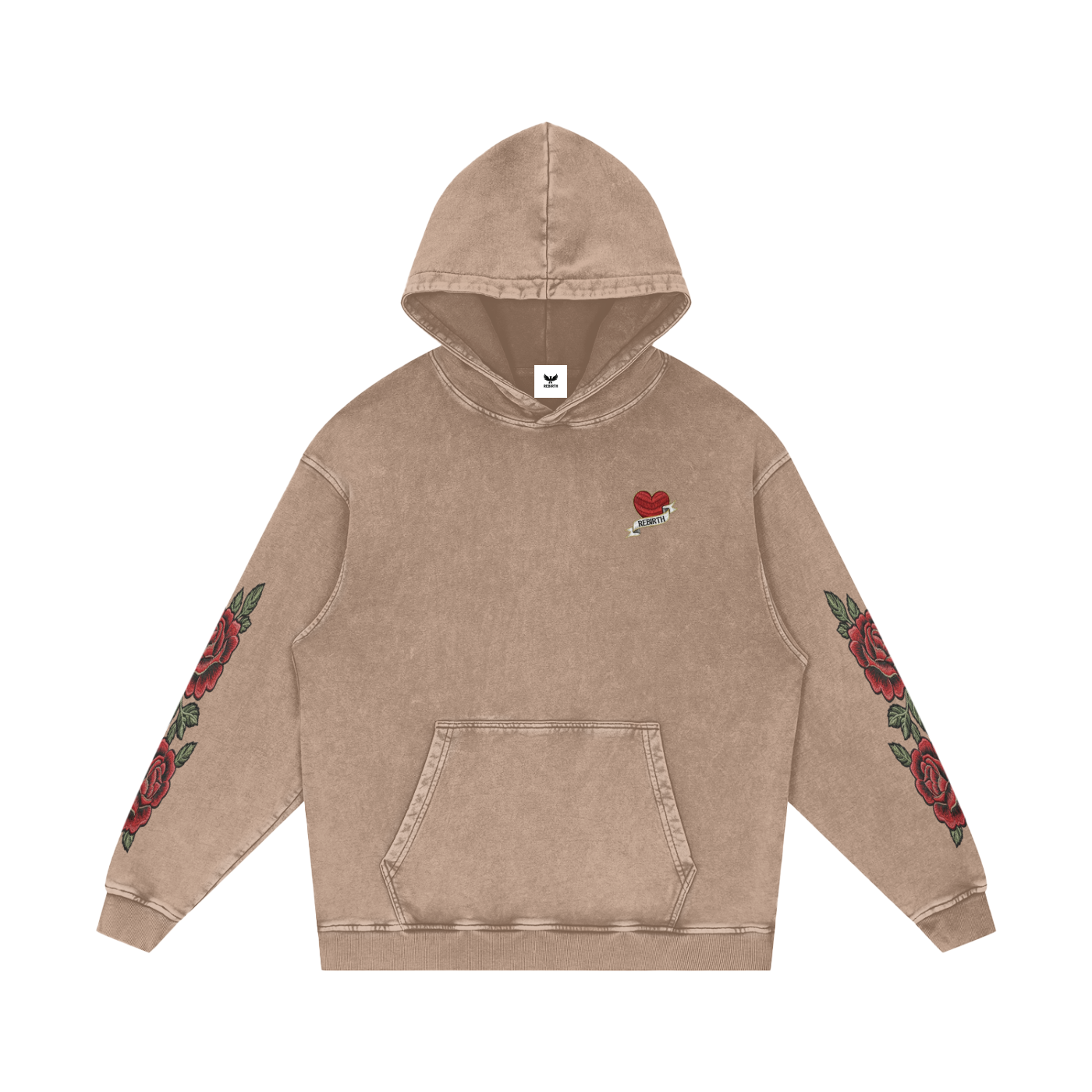 Rebirth Oversized Vintage Wash Hoodie