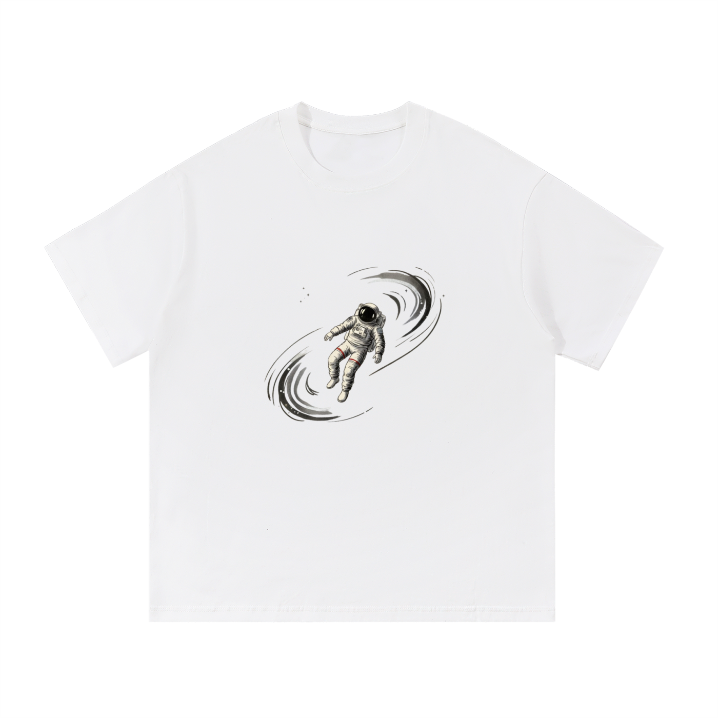 🚀 'Cosmic Drift' Spaceman Black Tee 🚀