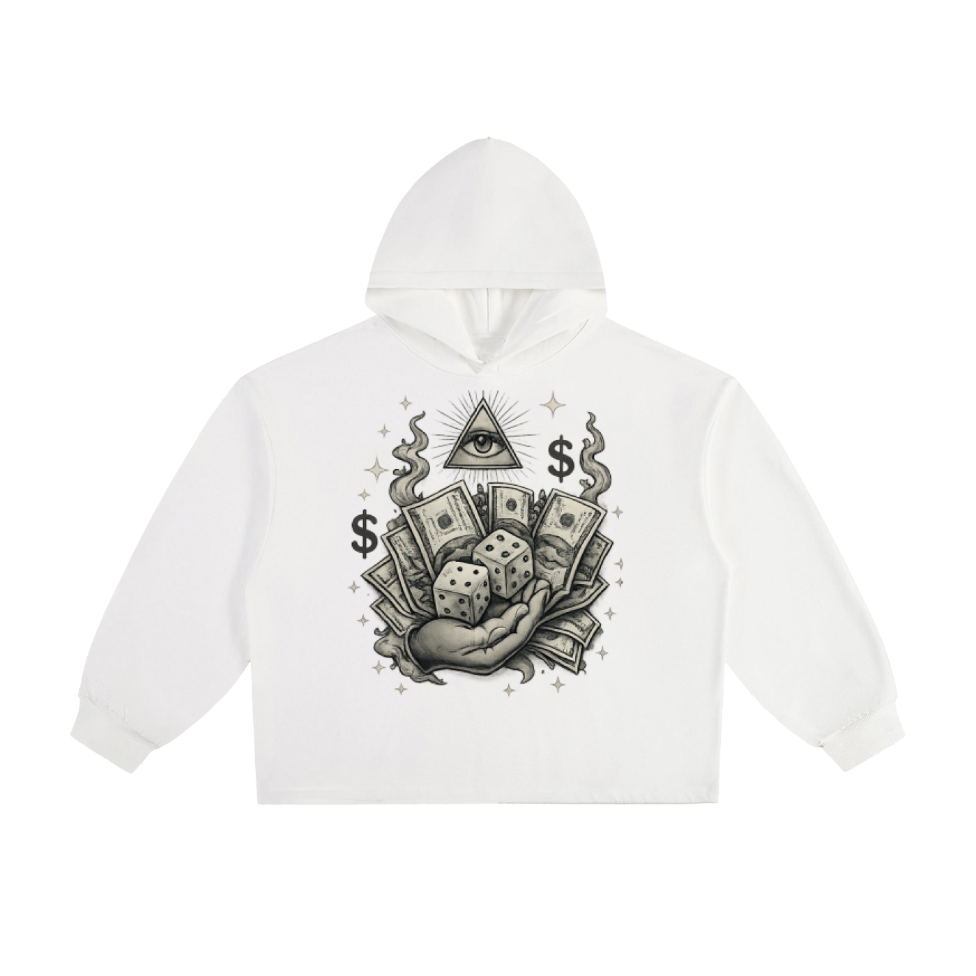 Essential Heavyweight Oversized Drawstring Hem Hoodie