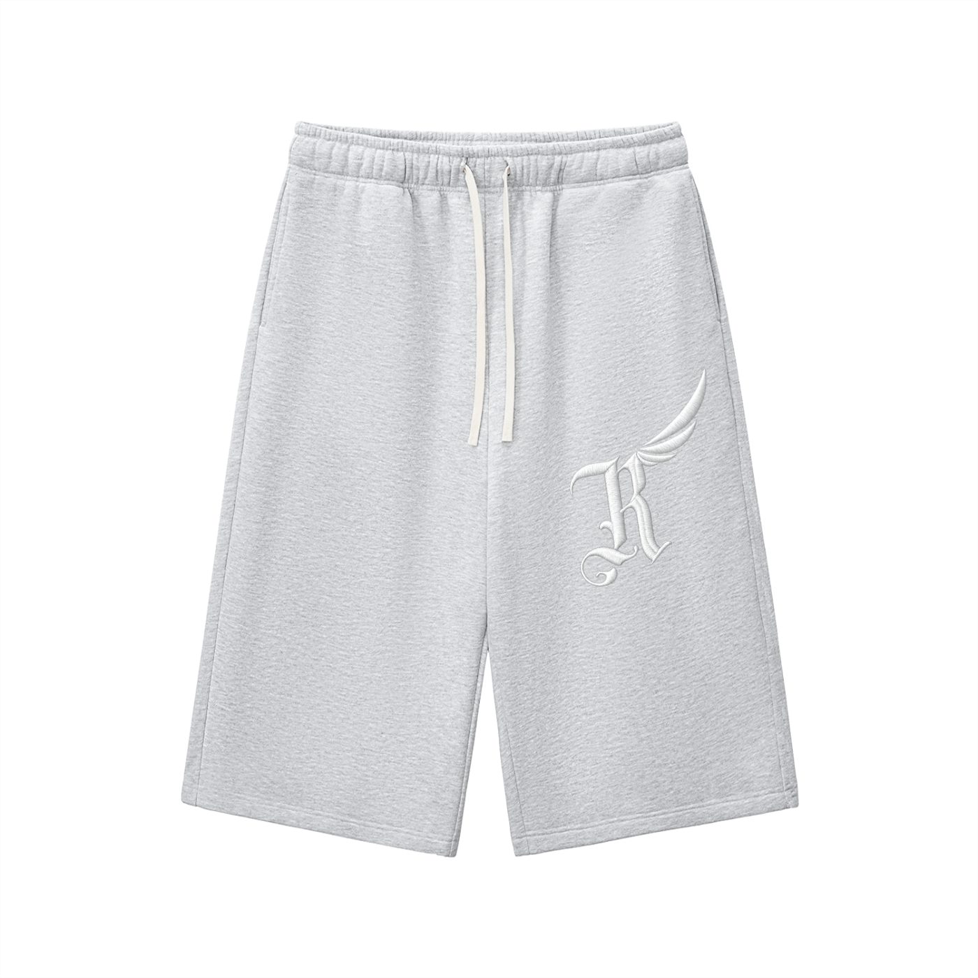 Relaxed Drawstring Three-quarter Sweatpants