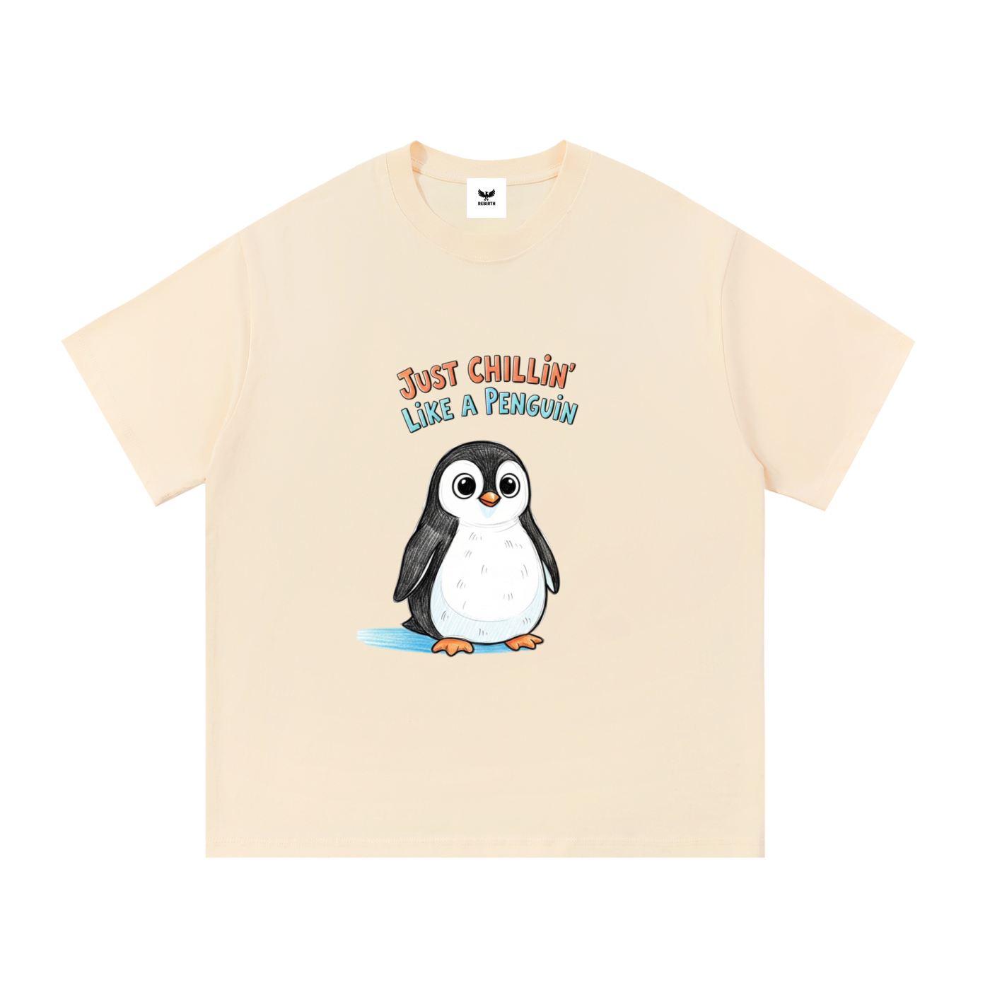 Just Chillin' Like a Penguin
 Cotton T-Shirt