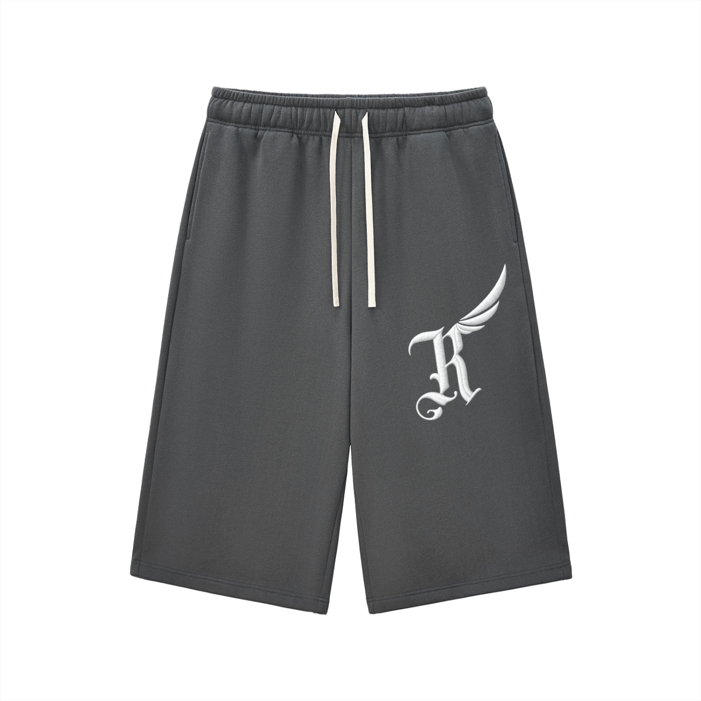 Relaxed Drawstring Three-quarter Sweatpants