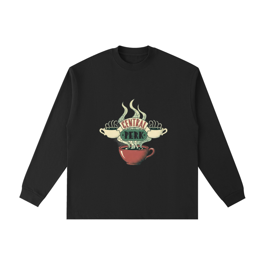 ☕️🌿 'Surreal Perk' Forest Green Sweatshirt 🌿☕️