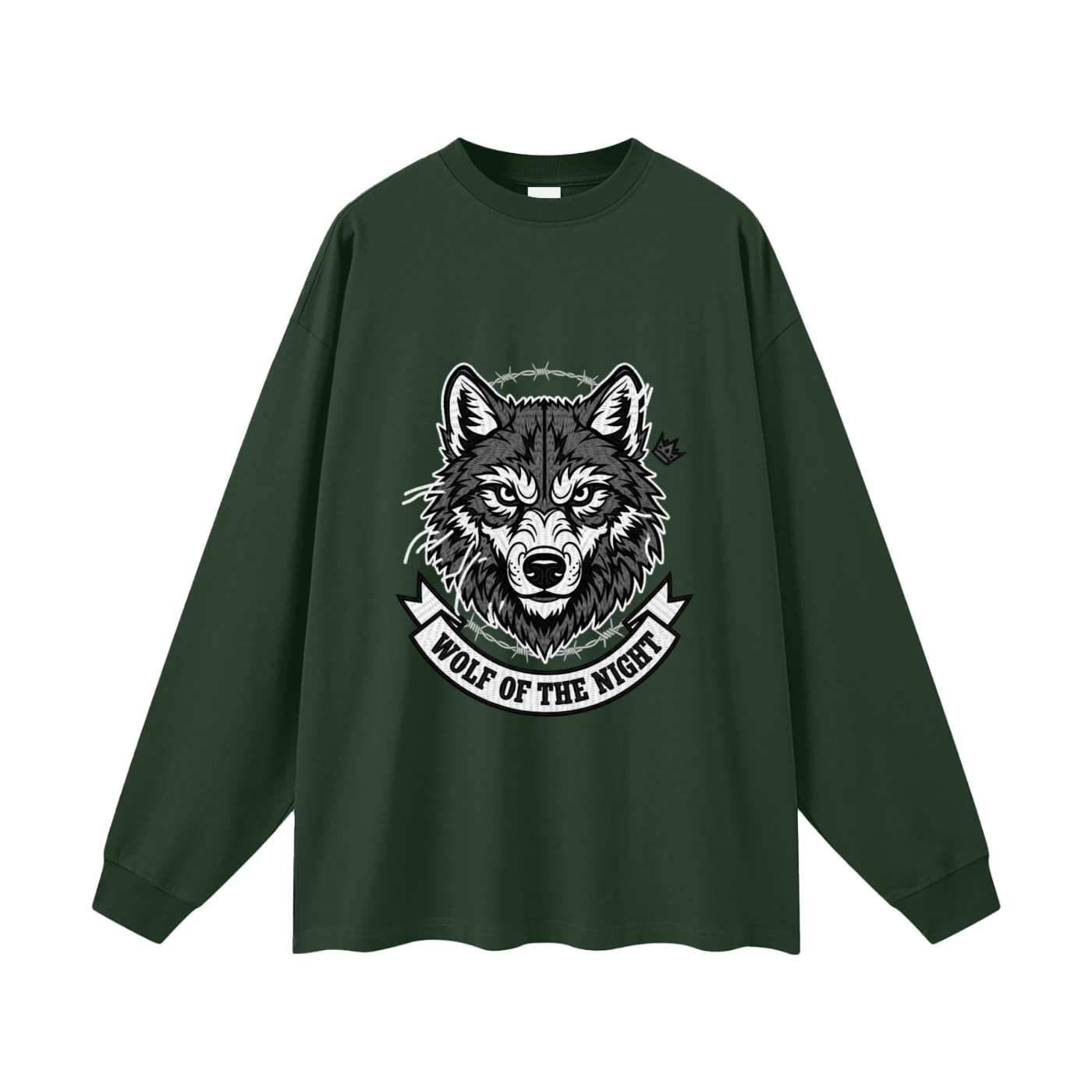🐺🌑 'Wolf of the Night' Navy Crewneck 🐺🌑