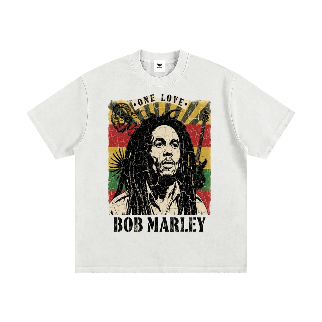 Bob Marley "One Love" Vintage Graphic T-Shirt - Relaxed Fit Retro Reggae Tee