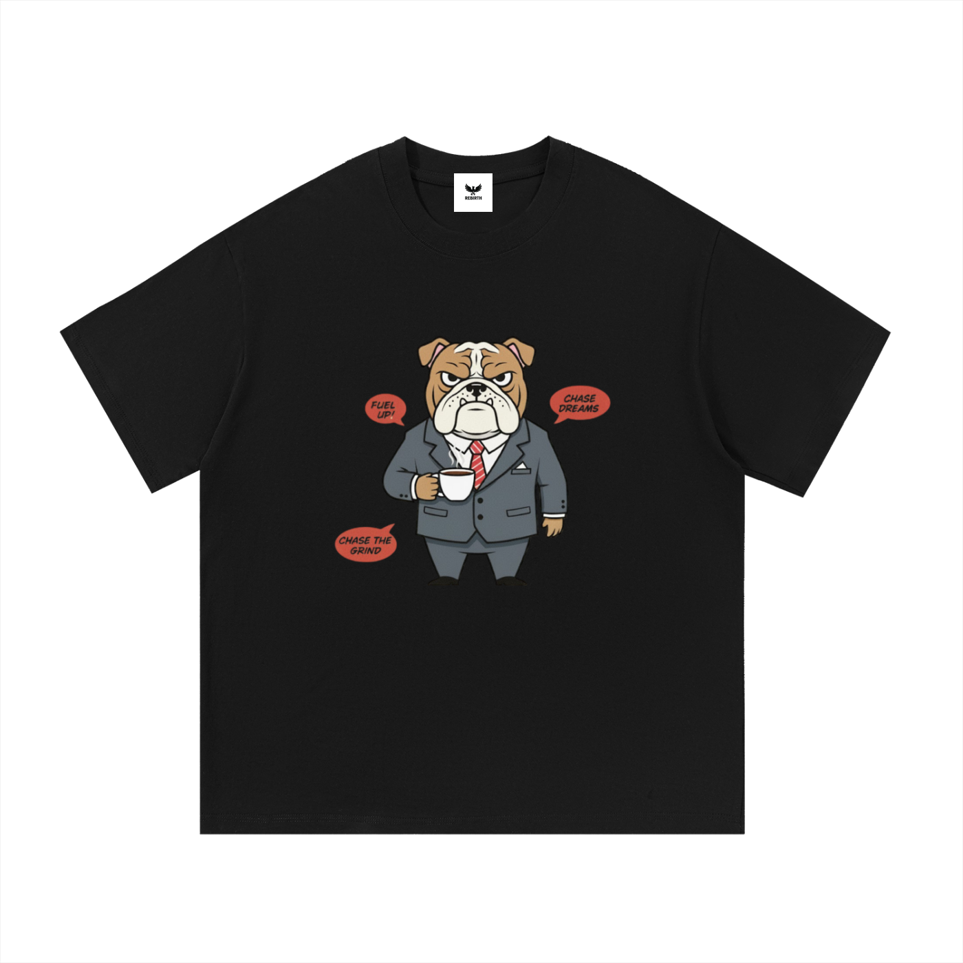 🐶☕ 'Executive Bulldog' Heather Grey Tee