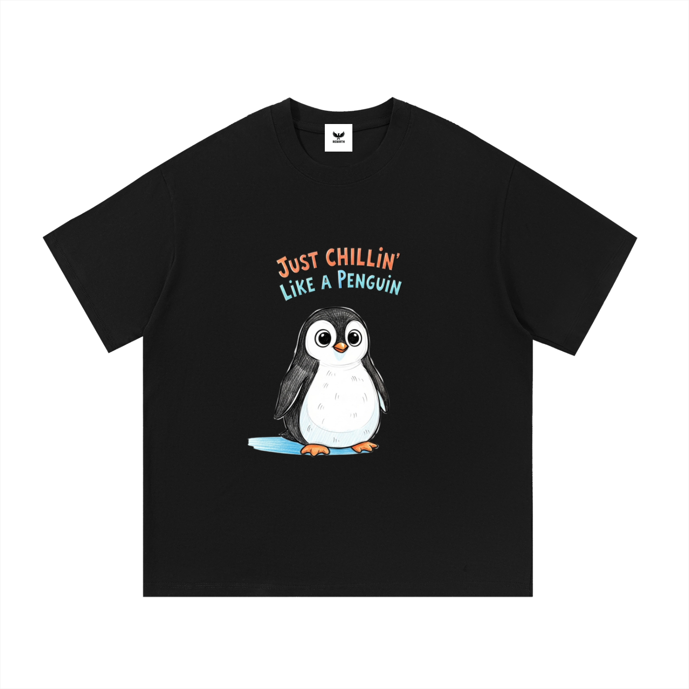 Just Chillin' Like a Penguin
 Cotton T-Shirt