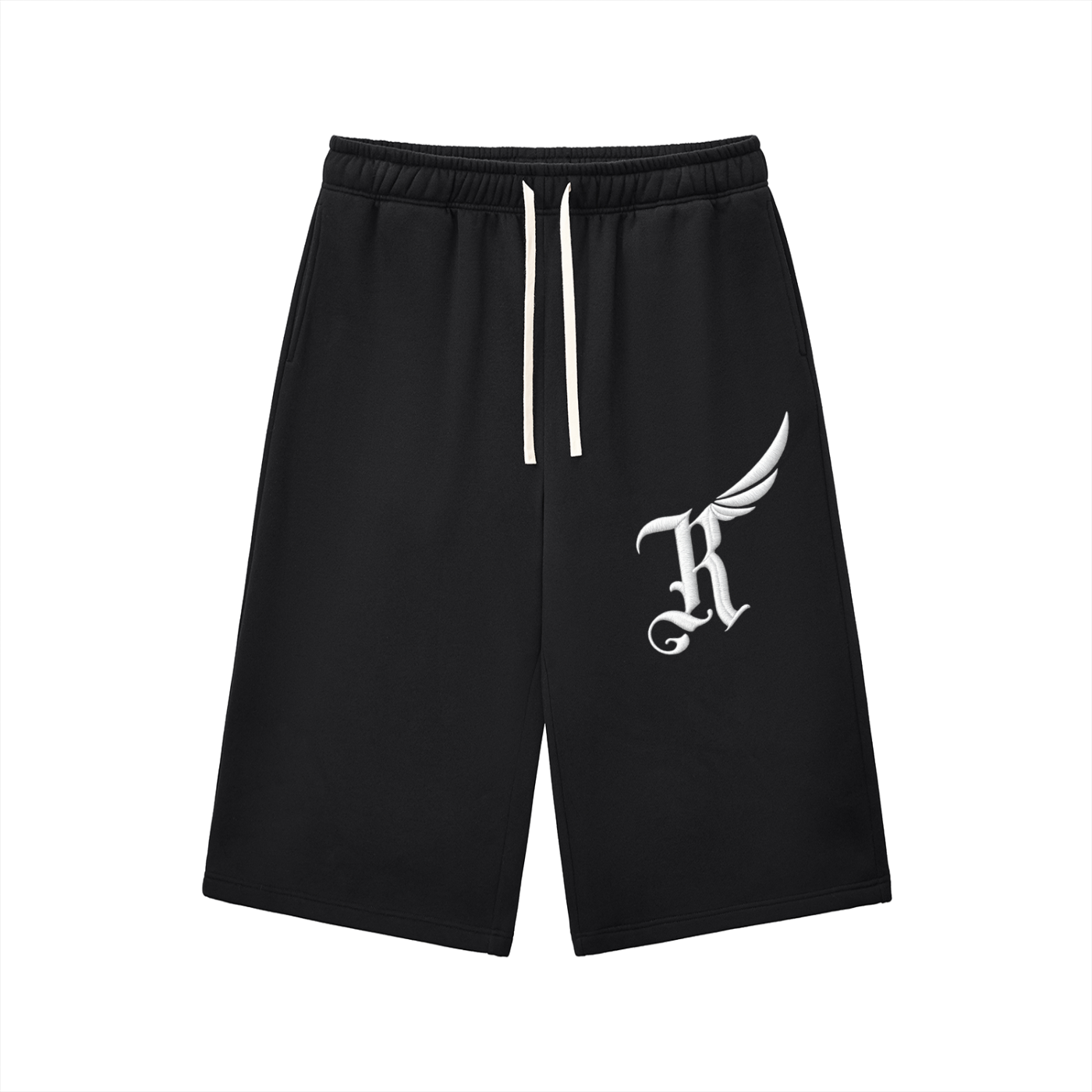 Relaxed Drawstring Three-quarter Sweatpants