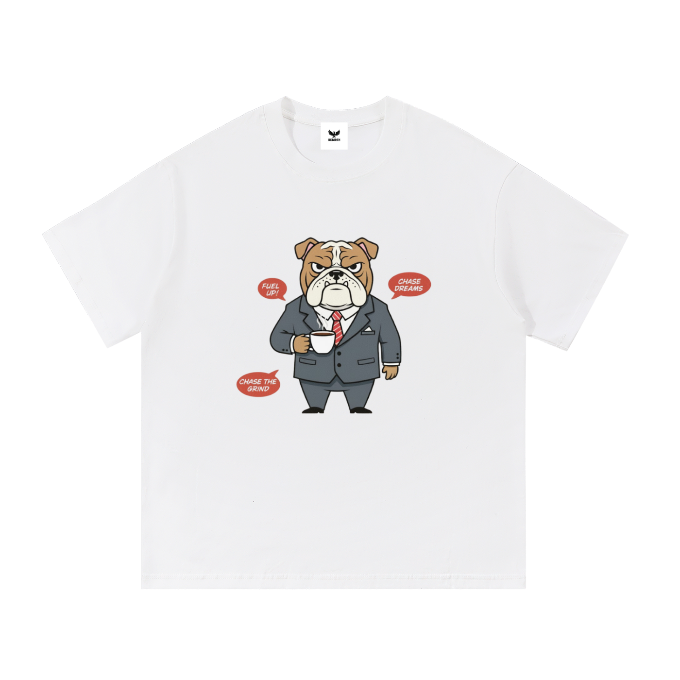 🐶☕ 'Executive Bulldog' Heather Grey Tee