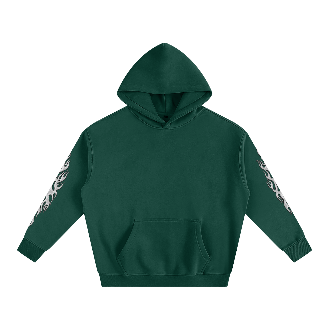🌲🔥 'Ignite' Emerald Green Flame Hoodie 🔥🌲