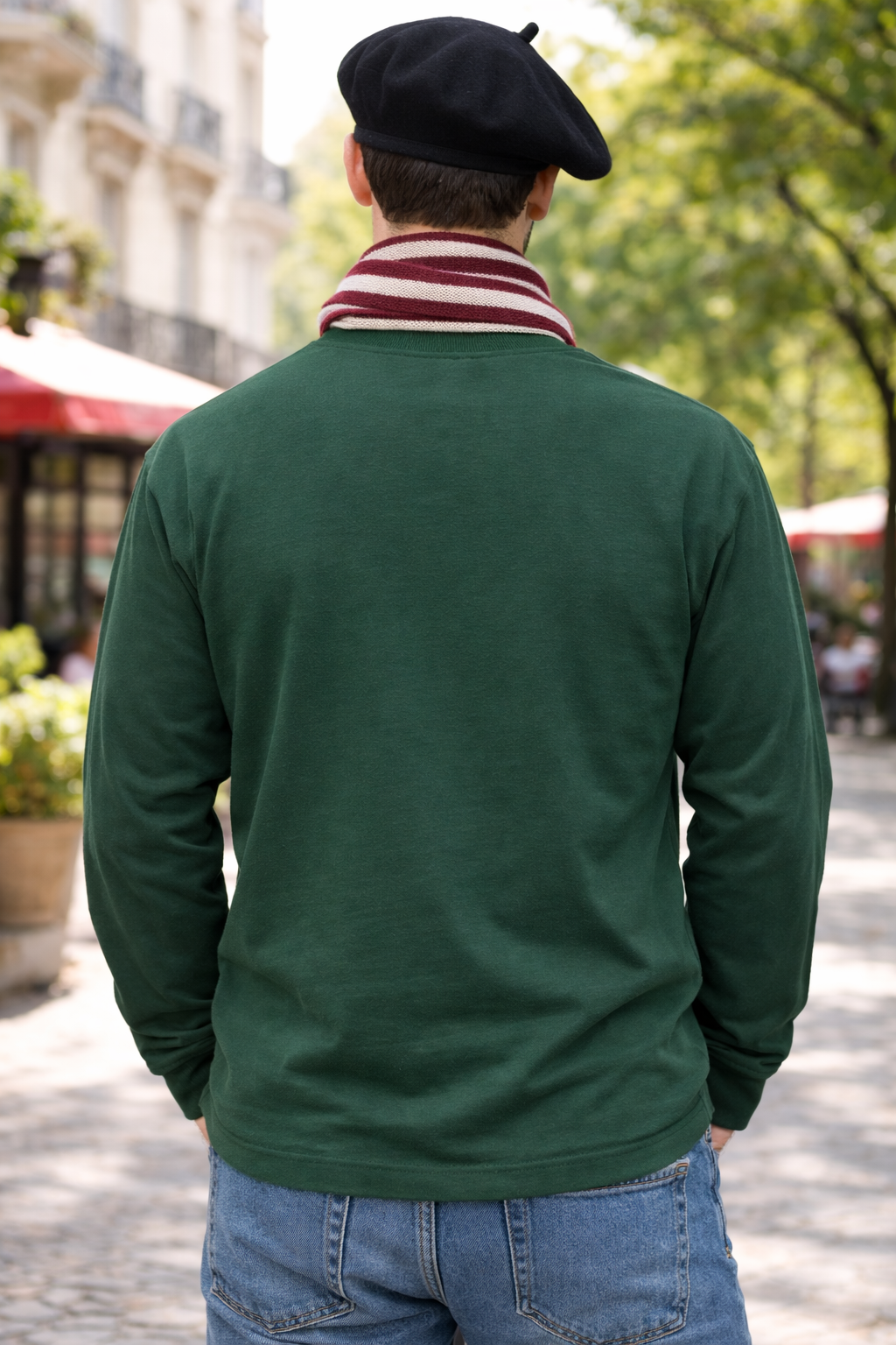 ☕️🌿 'Surreal Perk' Forest Green Sweatshirt 🌿☕️