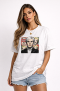 Andy Warhol Pop Art Heavyweight Hand-frayed T-Shirt
