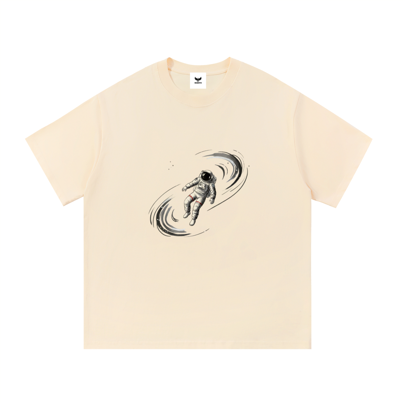 🚀 'Cosmic Drift' Spaceman Black Tee 🚀