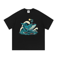 Surfing Whale Graphic Tee