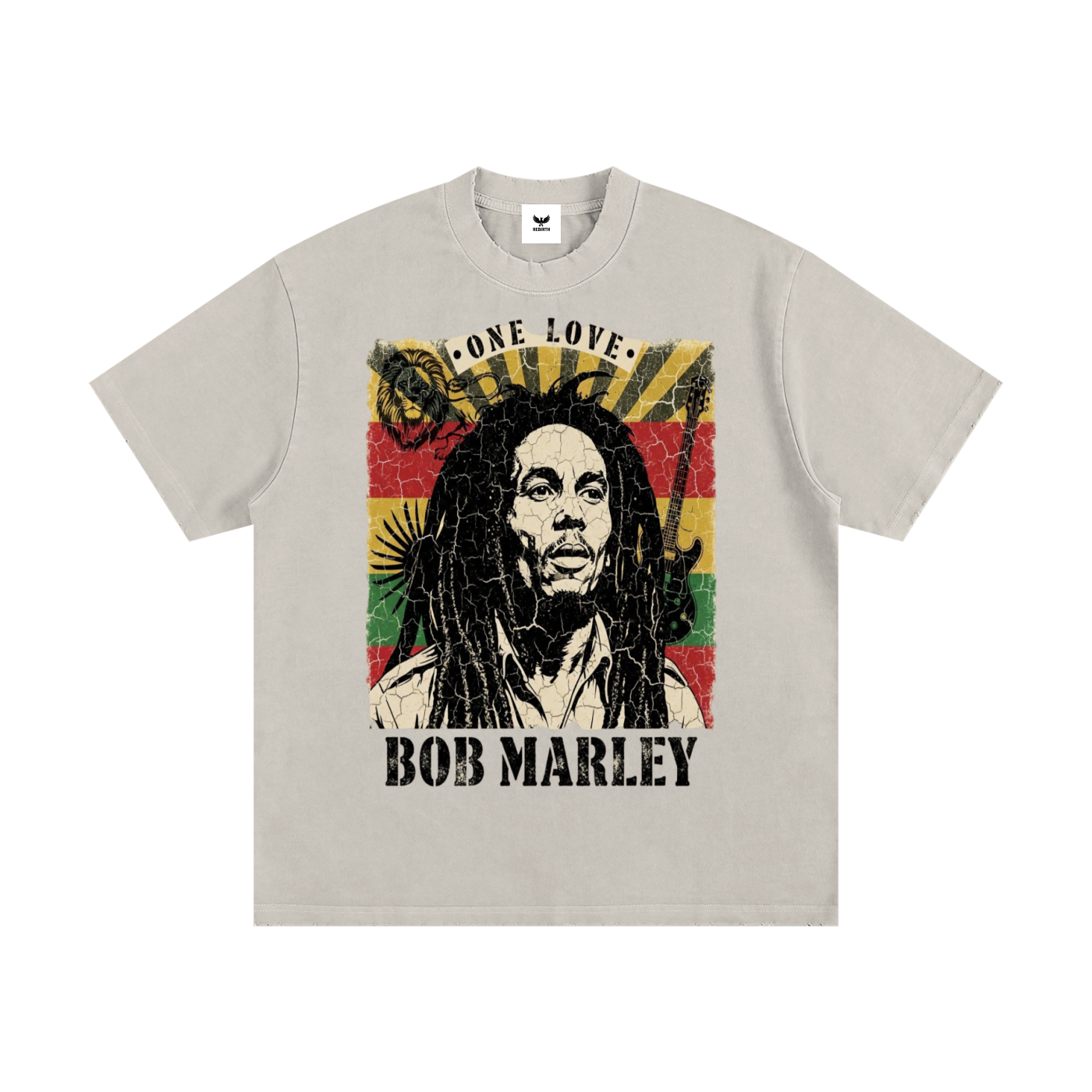 Bob Marley "One Love" Vintage Graphic T-Shirt - Relaxed Fit Retro Reggae Tee