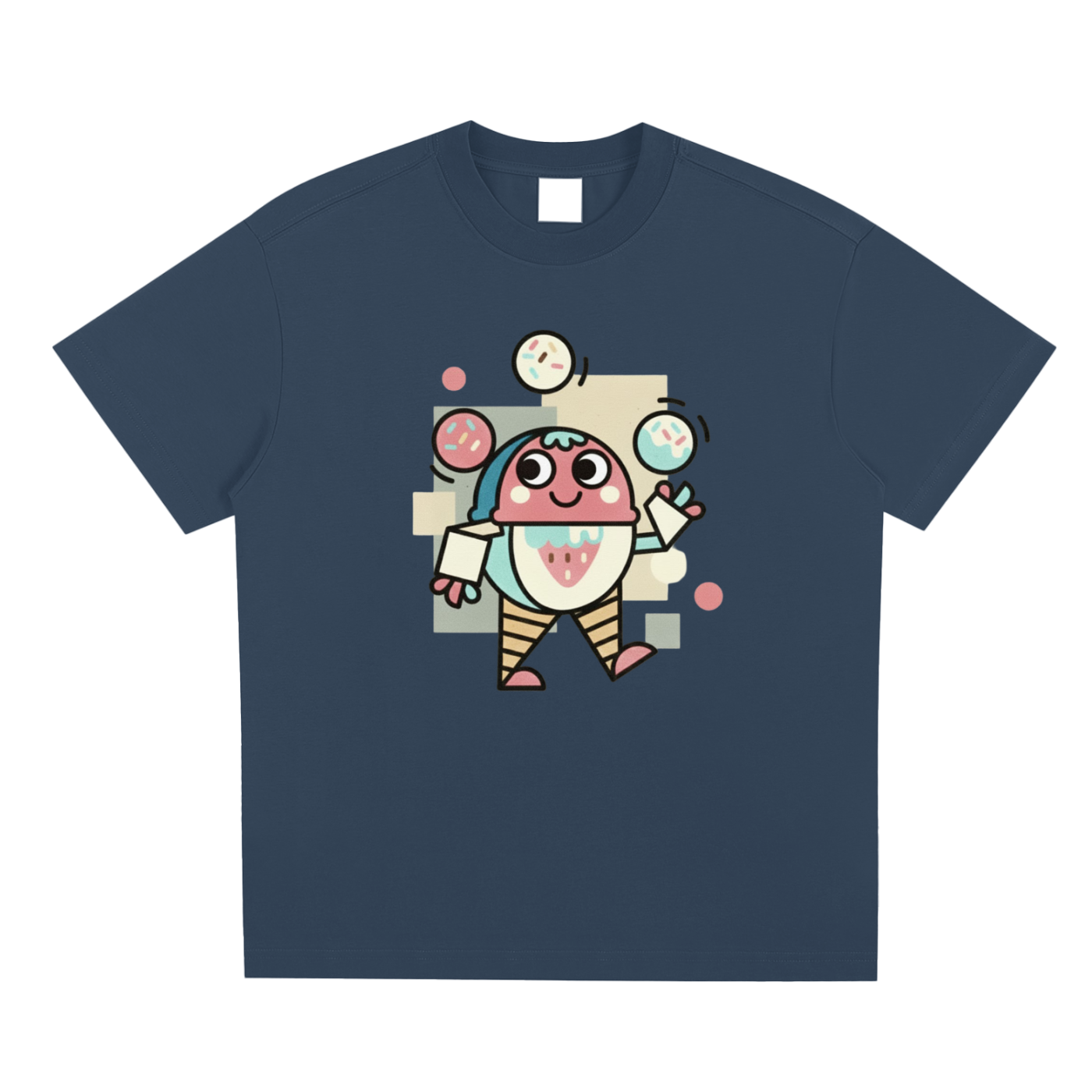🎨 'Sweet Juggler' Kawaii Navy Tee 🎨