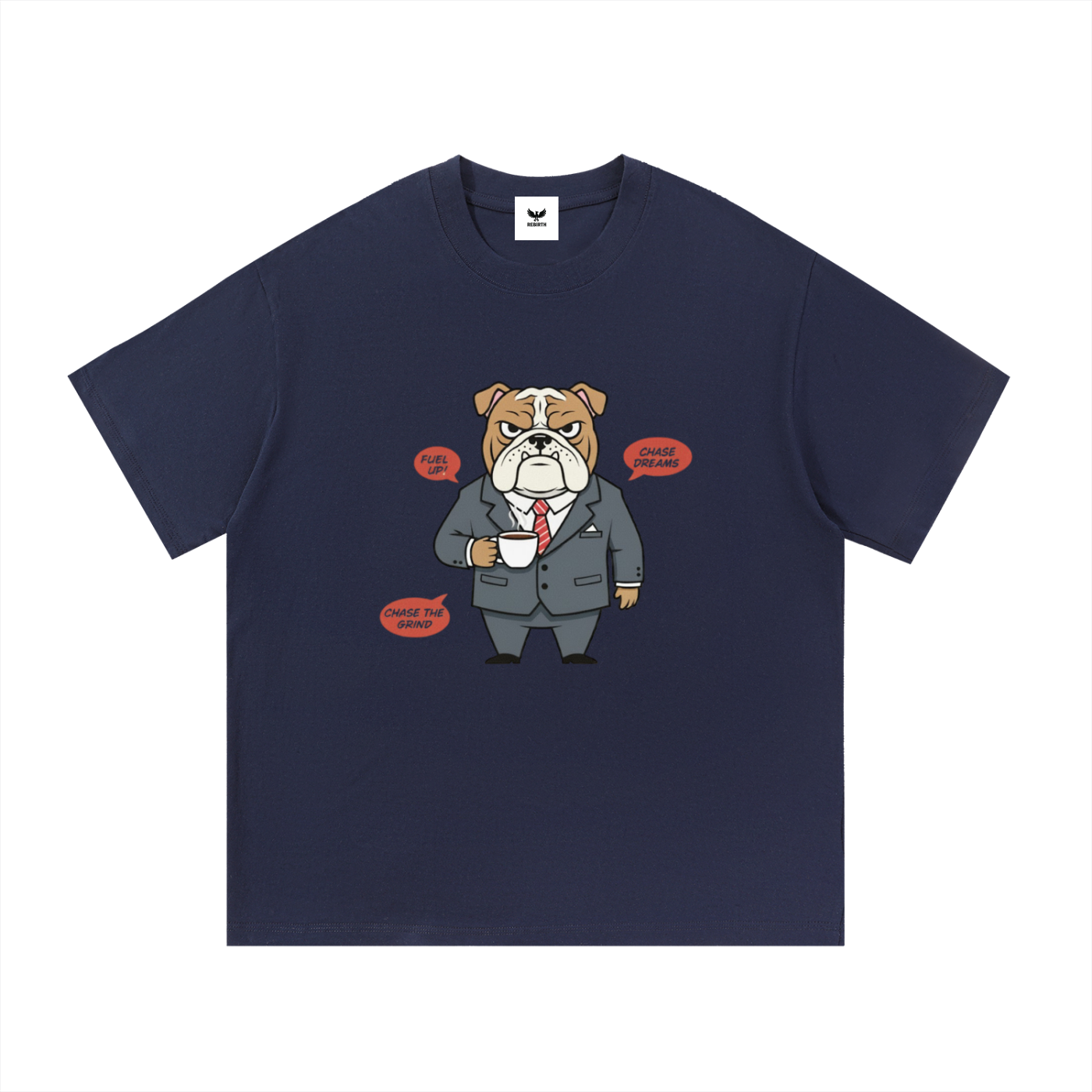 🐶☕ 'Executive Bulldog' Heather Grey Tee