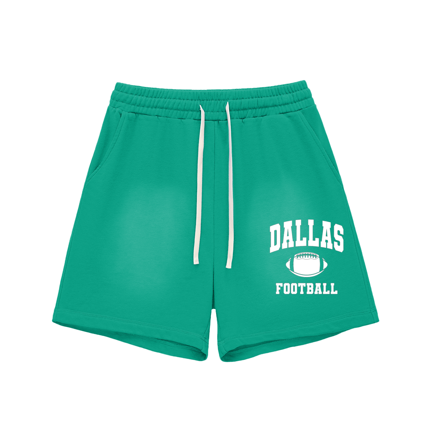 Sun Fade Raw Edge Cotton Shorts