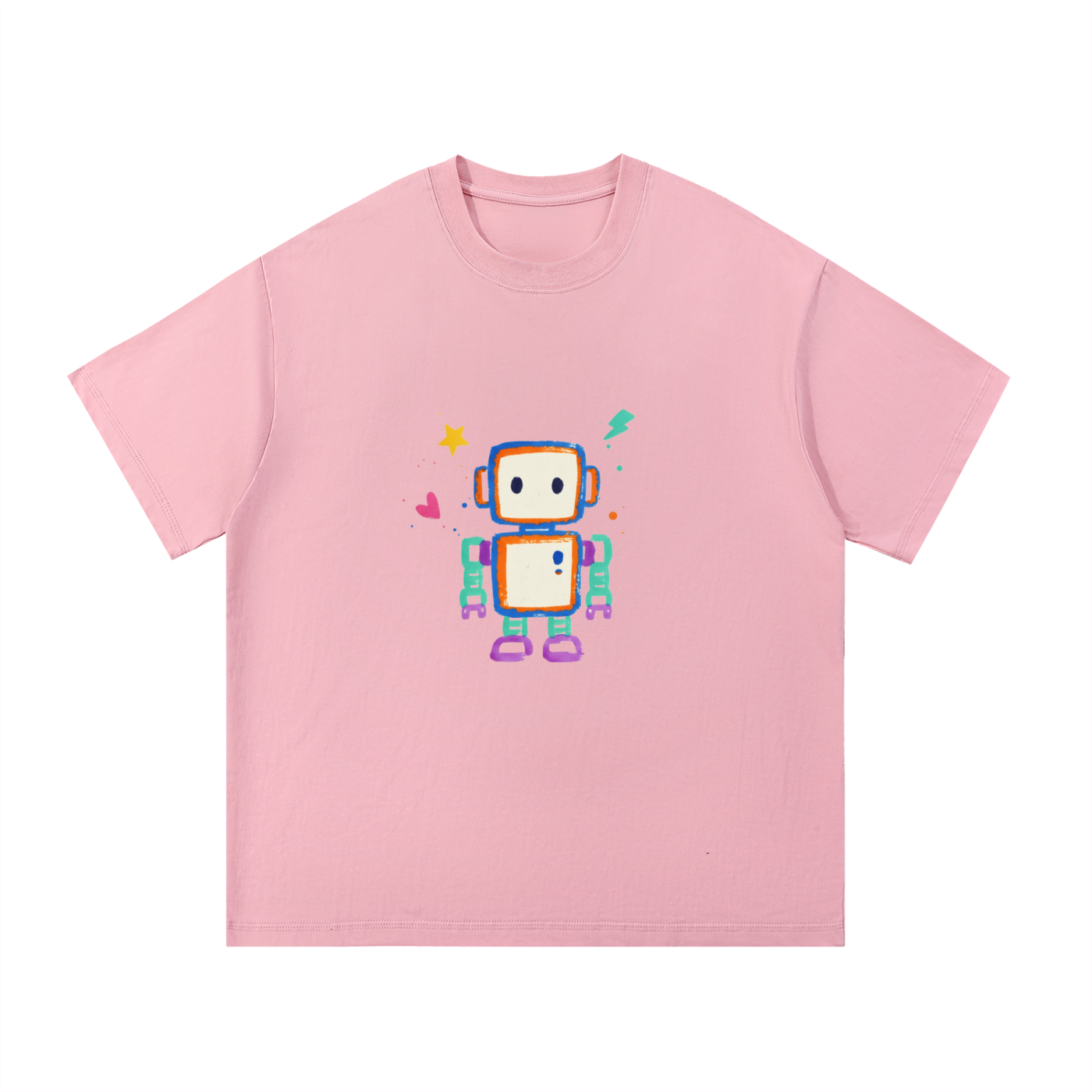 🤖💖 'Pixel Pal' Pastel Pink Tee 💖🤖
