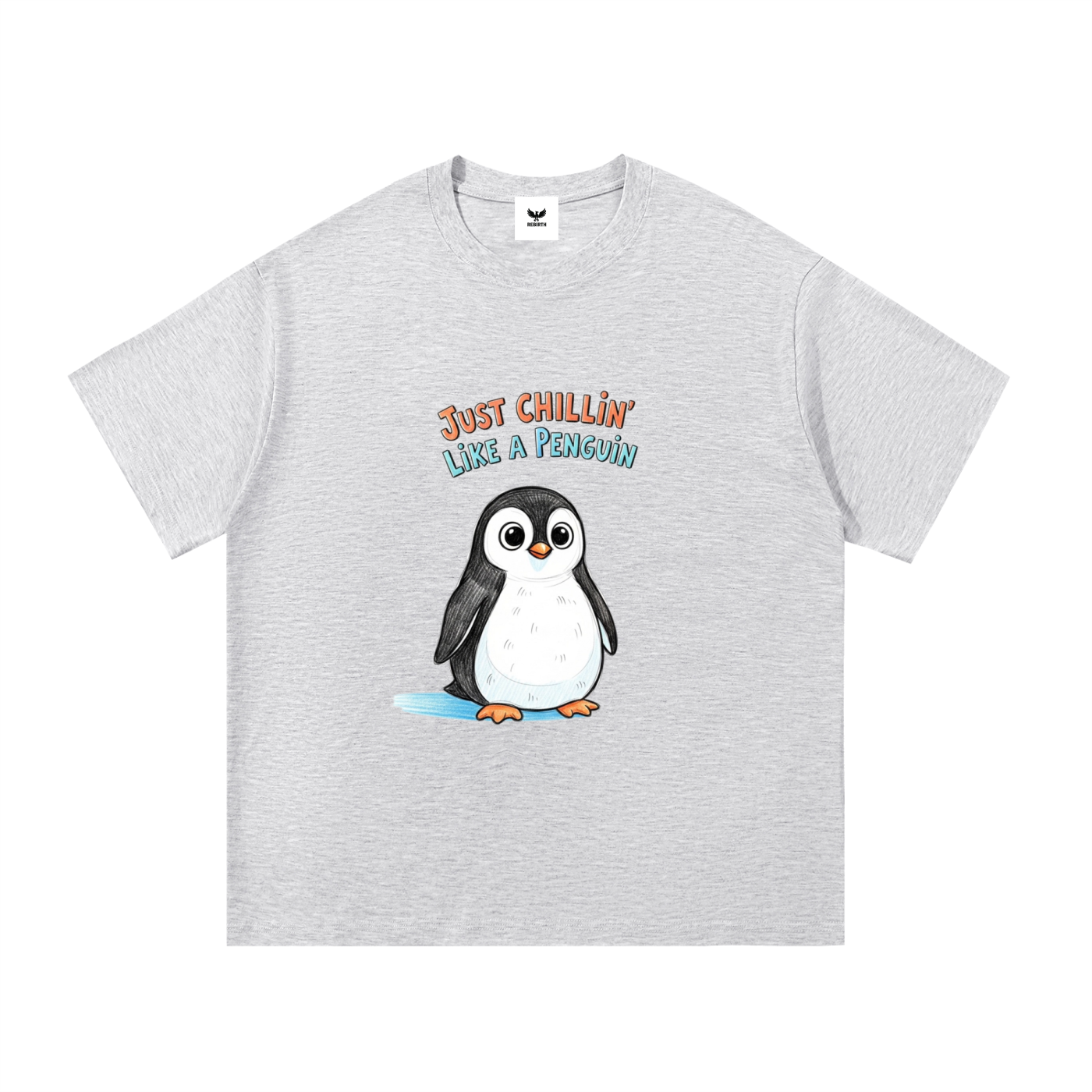 Just Chillin' Like a Penguin
 Cotton T-Shirt